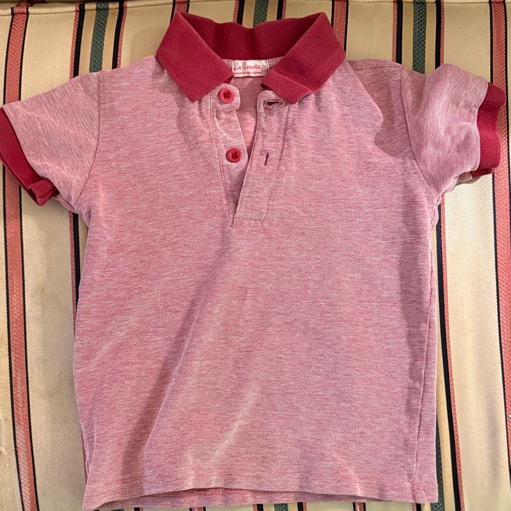 Classic Red Kids Polo Shirt
